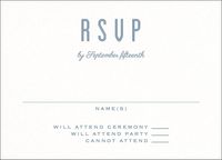 Linear Border Bar Mitzvah Response Card