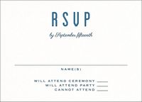 Linear Border Bar Mitzvah Response Card