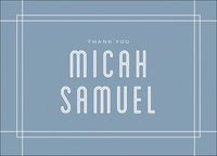 Linear Border Bar Mitzvah Stationery