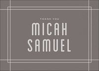 Linear Border Bar Mitzvah Stationery