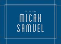 Linear Border Bar Mitzvah Stationery