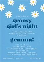 Retro Daisy Party Invitation