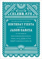 Fiesta Flag Birthday Party Invitation