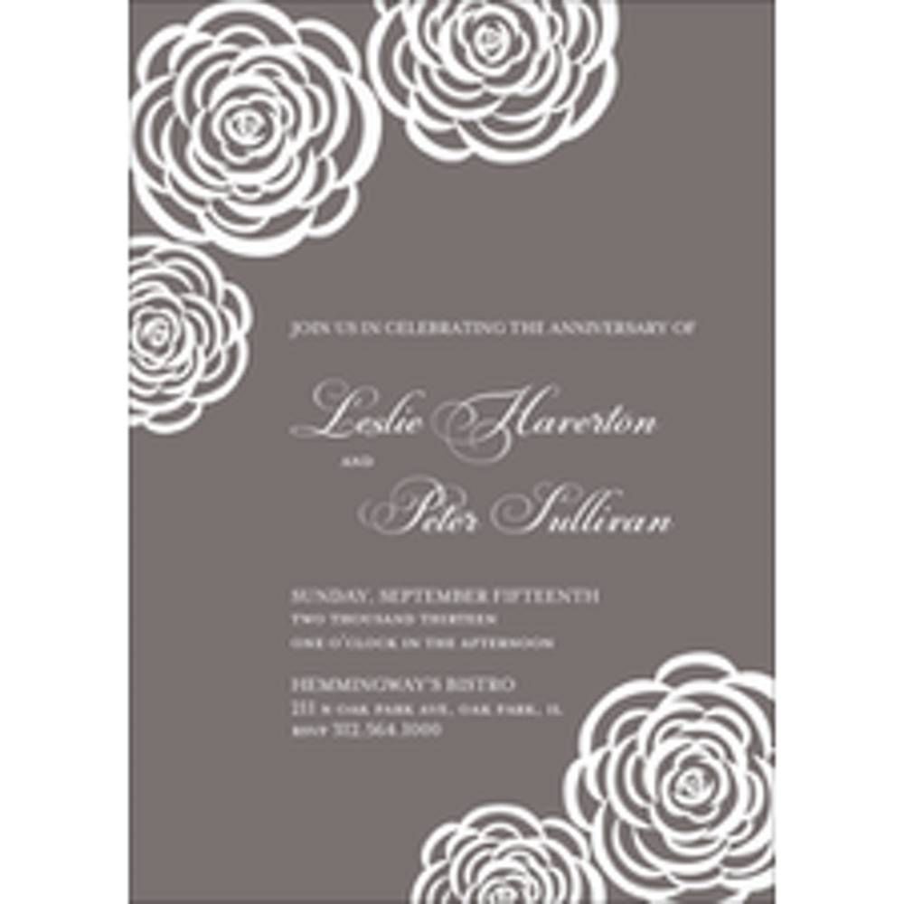 Roses Anniversary Party Invitation