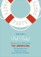 Life Preserver Party Invitation