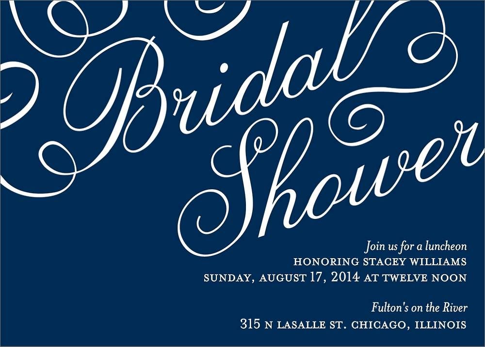 Script Bridal Shower Invitation