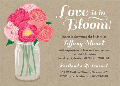 Love is in Bloom Bridal Shower Invitation