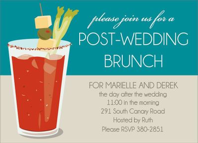 Bloody Mary Brunch Invitation