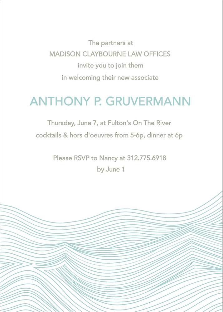 Waves Party Invitation