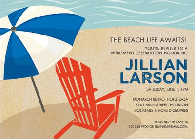 Beach Life Party Invitation