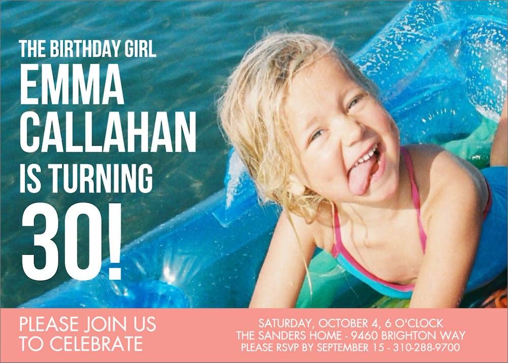 Birthday Girl Party Invitation