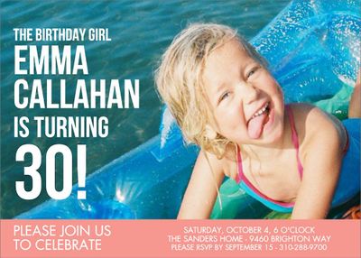 Birthday Girl Party Invitation