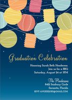 Lanterns Graduation Party Invitation