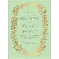 Gold Foil Stamped Le Jardin Bridal Shower Invitation