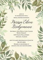 Watercolor Garden Bridal Shower Invitation