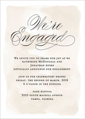 Chateau Engagement Party Invitation