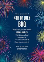 Fireworks Party Invitation