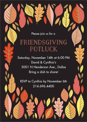 Friendsgiving Party Invitation