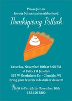 Pumpkin Pie Party Invitation