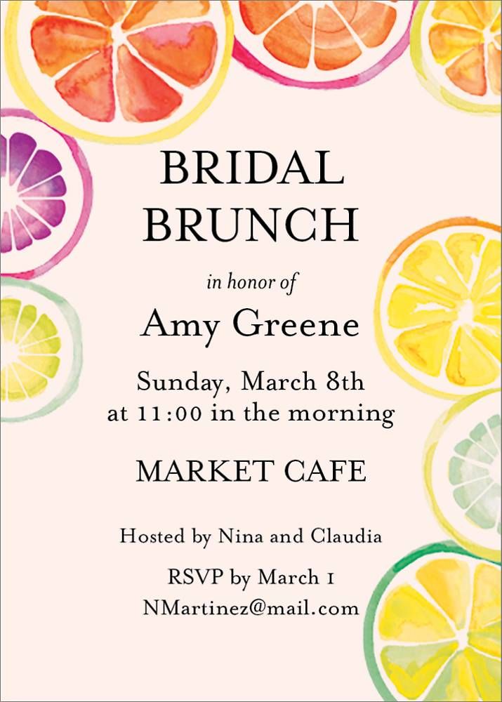 Citrus Brunch Invitation