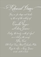 Love Letter Rehearsal Dinner Invitation