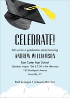 Grad Cap Graduation Party Invitation