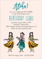 Luau Birthday Party Invitation