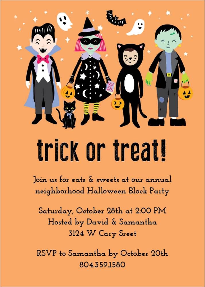 Trick or Treat Invitation