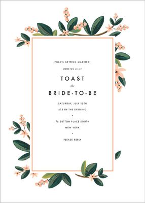 November Herbarium Bridal Shower Invitation