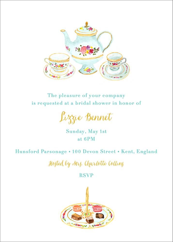 Petits Fours Secs Bridal Shower Invitation