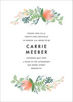 Primrose Garland Bridal Shower Invitation