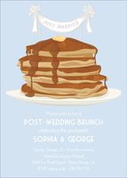 Pancake Topper Wedding Brunch Invitation