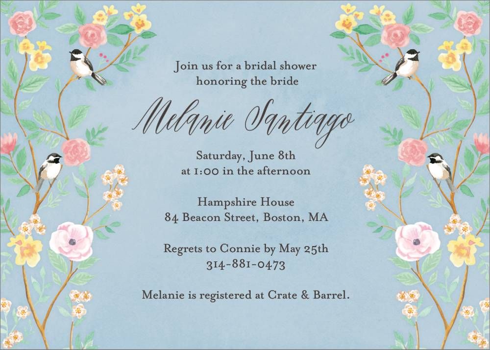 Chinoiserie Bridal Shower Invitation