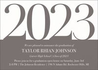 Big Year Graduation Invitation