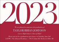 Big Year Graduation Invitation