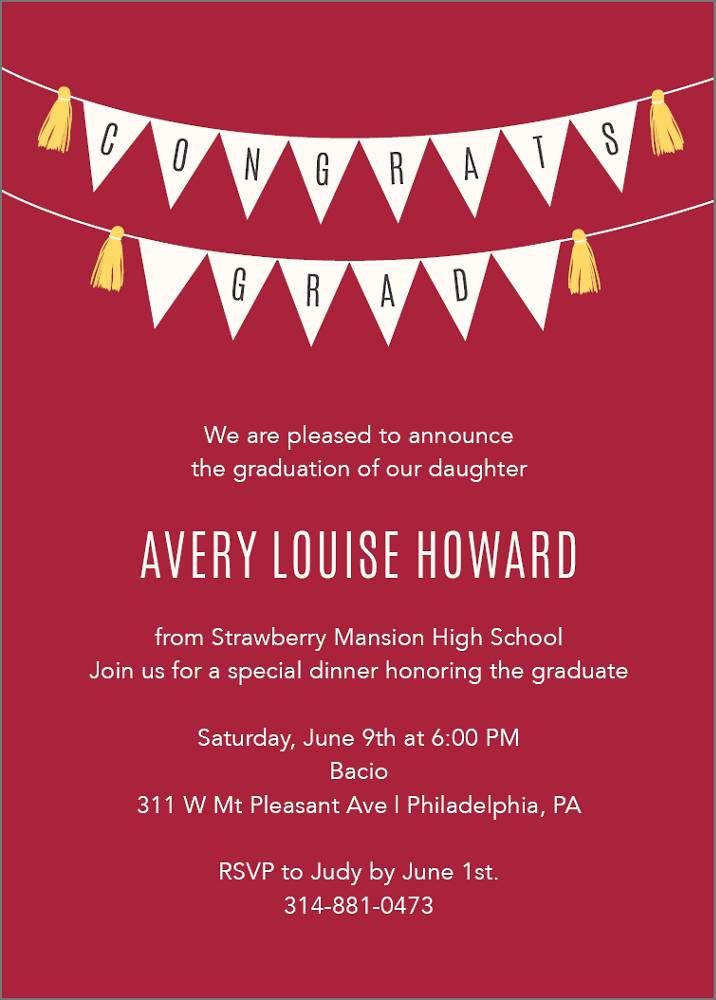 Banner Graduation Invitation