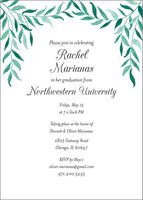 Hanging Vines Graduation Invitation