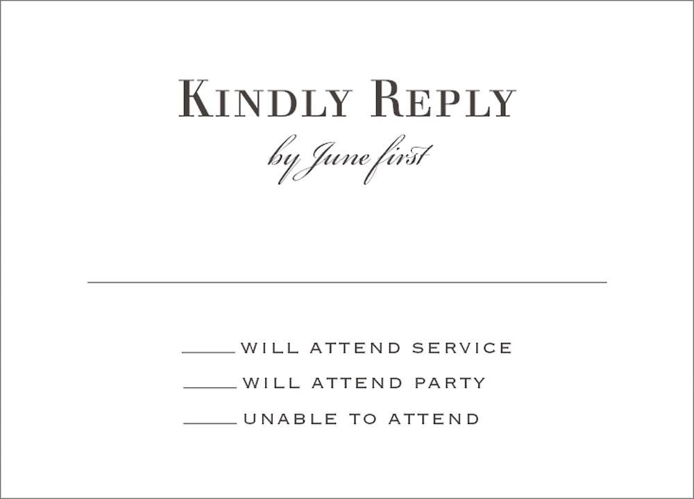 Champagne Border Bat Mitzvah Response Card