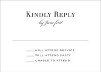 Champagne Border Bat Mitzvah Response Card