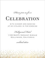 Champagne Border Bat Mitzvah Information Card