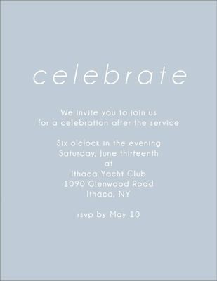 Geometric Foil Bat Mitzvah Information Card