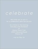 Geometric Foil Bat Mitzvah Information Card