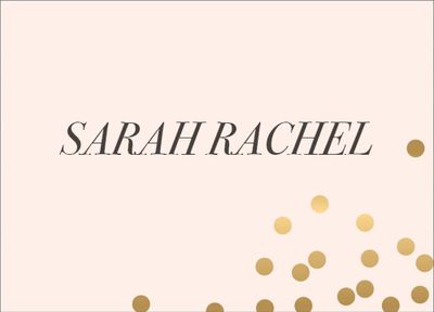 Gold Foil Confetti Stationery