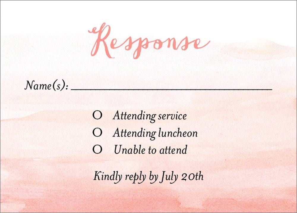 Ombre Star Bat Mitzvah Response Card