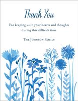 Wildflower Custom Thank You Card