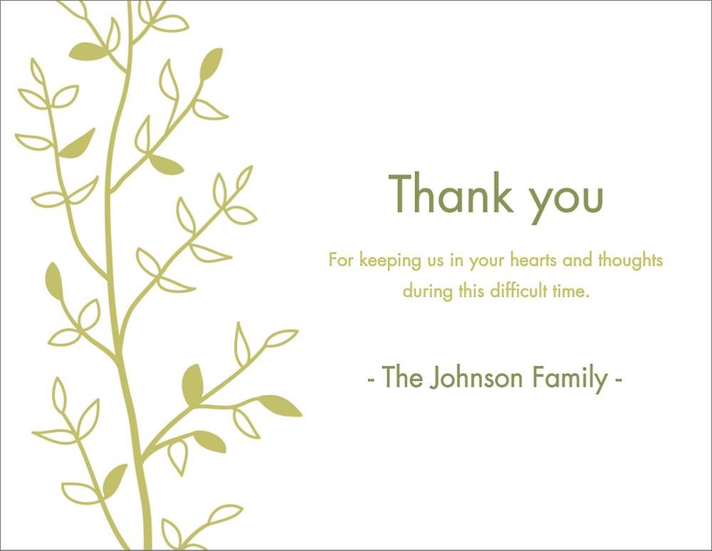 Branch Thank You Card