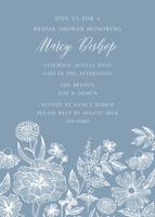 Perennial Sketch Bridal Shower Invitation