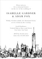 New York Rehearsal Dinner Invitation