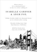 San Francisco Rehearsal Dinner Invitation