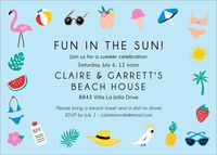 Summer Icons Party Invitation